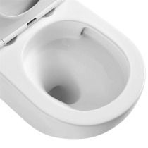 WC závesné kapotované, Smart Flush RIMLESS, keramické, vr. sedátka